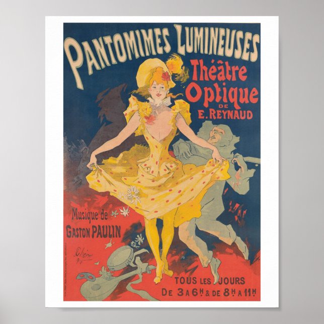 Pantomimes Lumineuses Poster (Front)