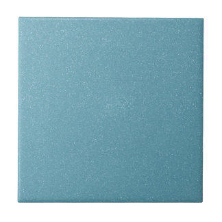 PANTONE Aquamarine babyblue with faux fine Glitter Tile