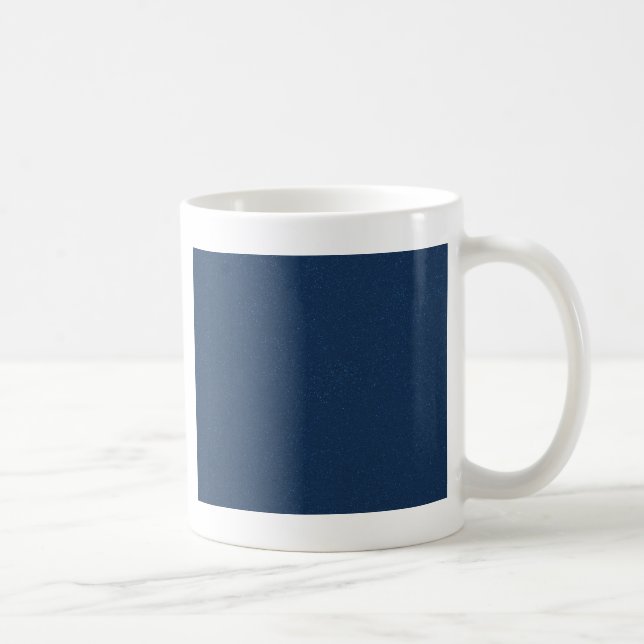PANTONE Classic Blue with fine faux Glitter Coffee Mug (Right)