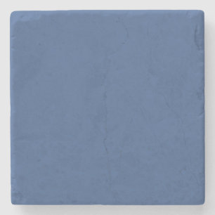 Pantone colour of the year 2020 Classic Blue 19-40 Stone Coaster