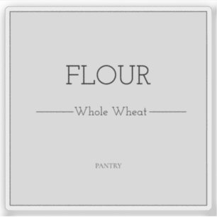 Pantry labels