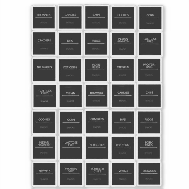 Pantry Labels Stickers (Front)