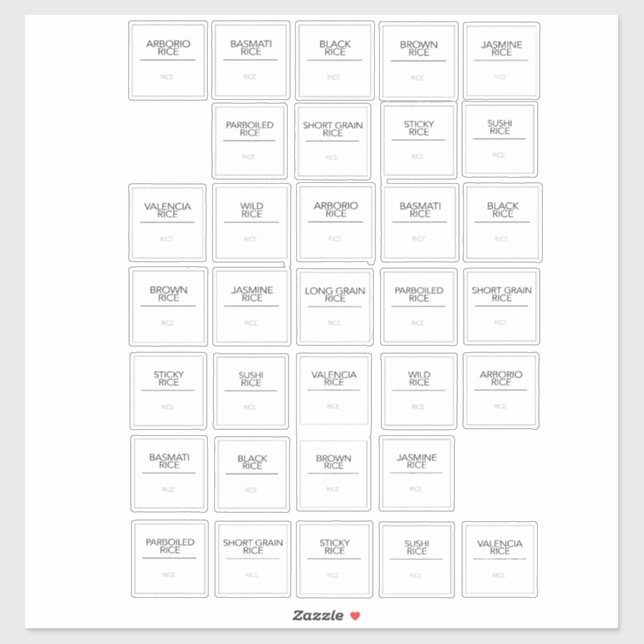 Pantry Labels Stickers (Sheet)