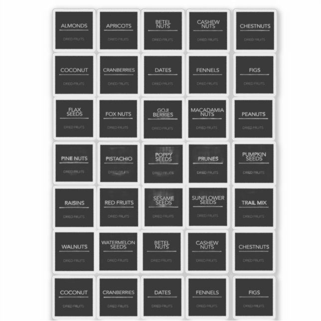 Pantry Labels Stickers (Front)