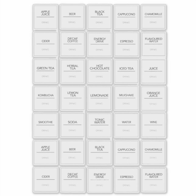 Pantry Labels Stickers (Front)