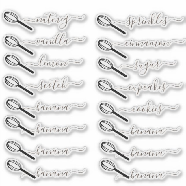 Pantry Organisation Bakery Baking Canister Jar (Front)