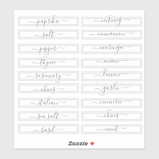 Pantry Organisation Spice Cabinet Square (Sheet)