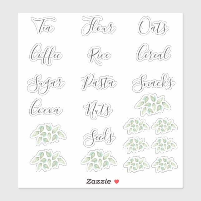 Pantry Staples Labels (Sheet)