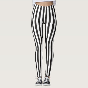 Pants Legging in black and white pattern.