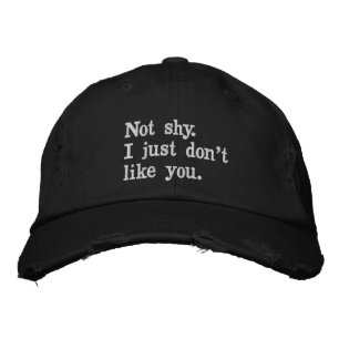 Pants one word minimalism design  embroidered base hat