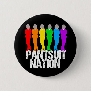 Pantsuit Nation Rainbow Women 6 Cm Round Badge