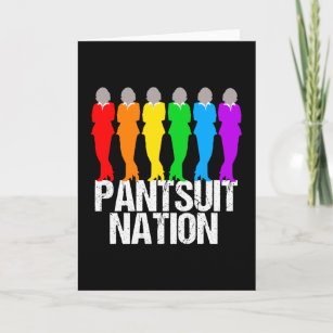 Pantsuit Nation Rainbow Women Card