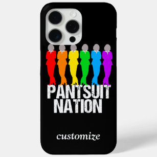 Pantsuit Nation Rainbow Women Custom iPhone 15 Pro Max Case