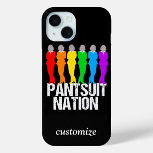 Pantsuit Nation Rainbow Women Custom iPhone 15 Case