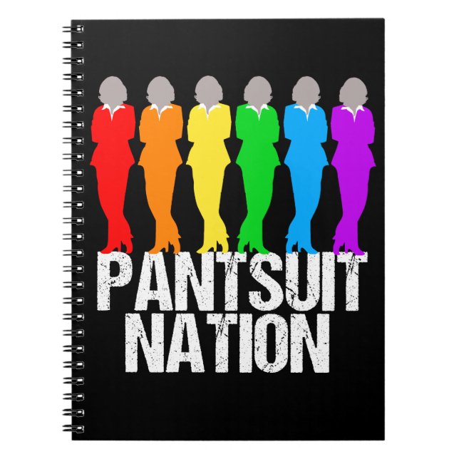 Pantsuit Nation Rainbow Women Notebook (Front)