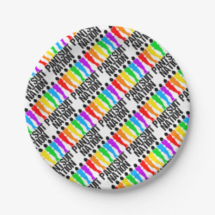 Pantsuit Nation Rainbow Women Paper Plate