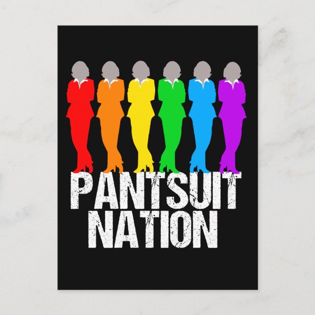 Pantsuit Nation Rainbow Women Postcard (Front)
