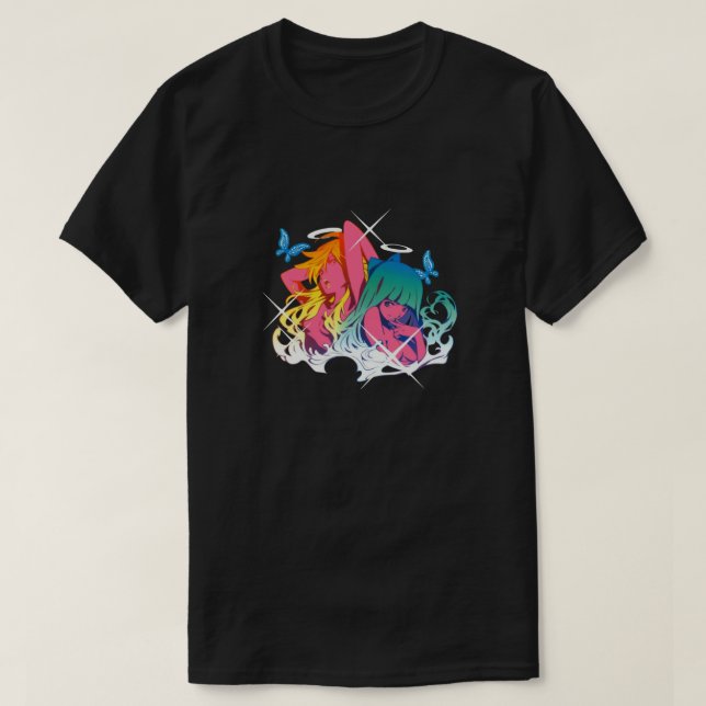 Panty and Stocking (V2) Fitted T-Shirt (Design Front)