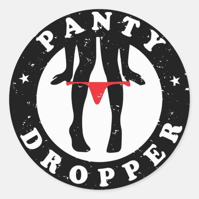 Panty Dropper Custom-Cut Vinyl Sticker (Front)