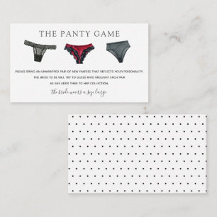 Panty Game Insert Card