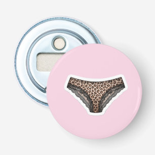 Panty Leopard print Brazilian Cut Bottle Opener