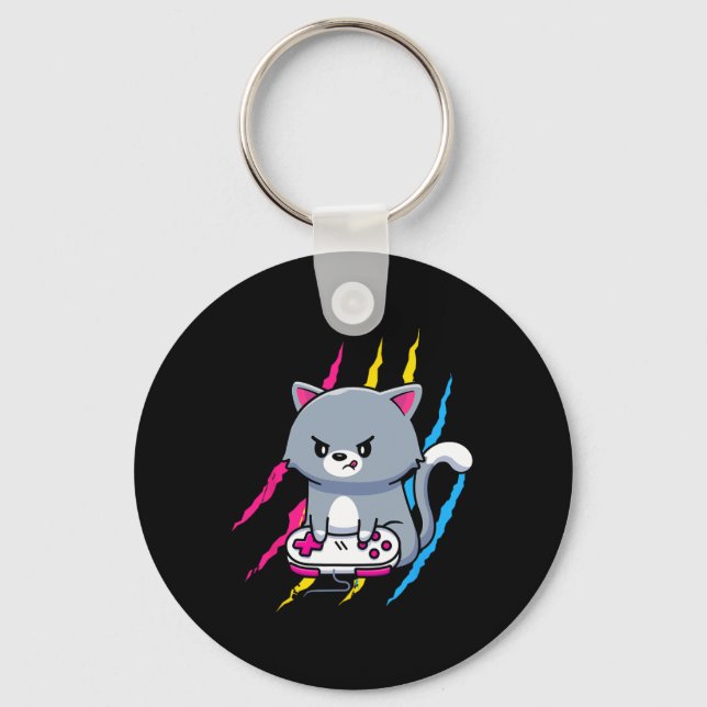 Panual Gaymer Geek Pride Lgbt Video Game Lover Gif Key Ring (Front)