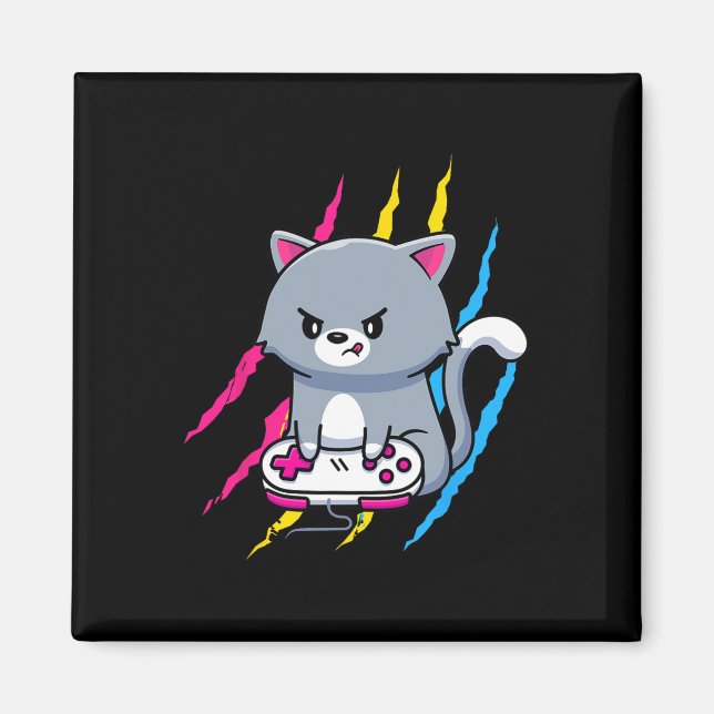 Panual Gaymer Geek Pride Lgbt Video Game Lover Gif Magnet (Front)