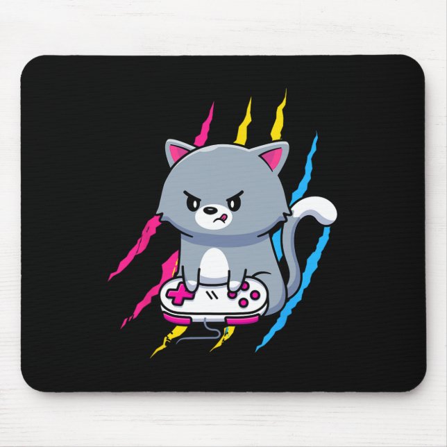 Panual Gaymer Geek Pride Lgbt Video Game Lover Gif Mouse Mat (Front)