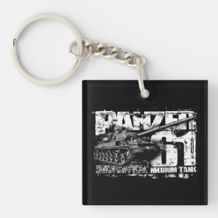 Panzer 61 Double-Sided Square Acrylic Keychain