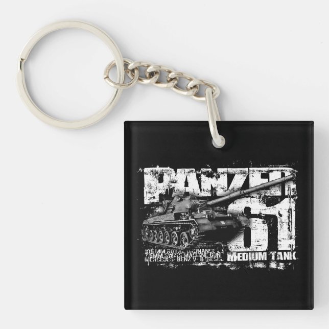 Panzer 61 Double-Sided Square Acrylic Keychain (Front)
