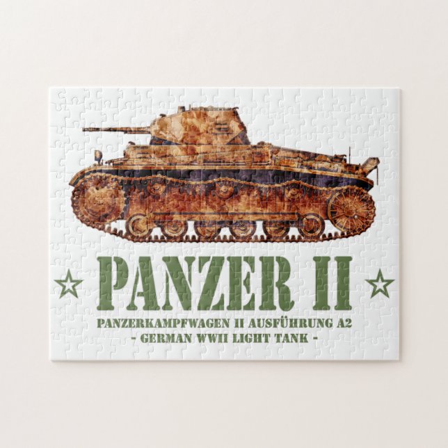 Panzer II A2 World War Two German Light Tank WWII Jigsaw Puzzle (Horizontal)