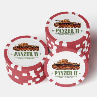 Panzer II A2 World War Two German Light Tank WWII Poker Chips