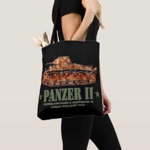 Panzer II A2 World War Two German Light Tank WWII Tote Bag