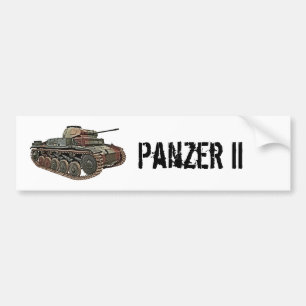 Panzer II tank Bumper Sticker