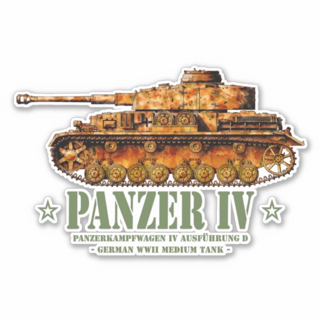 Panzer IV D World War Two German Medium Tank WWII (Front)
