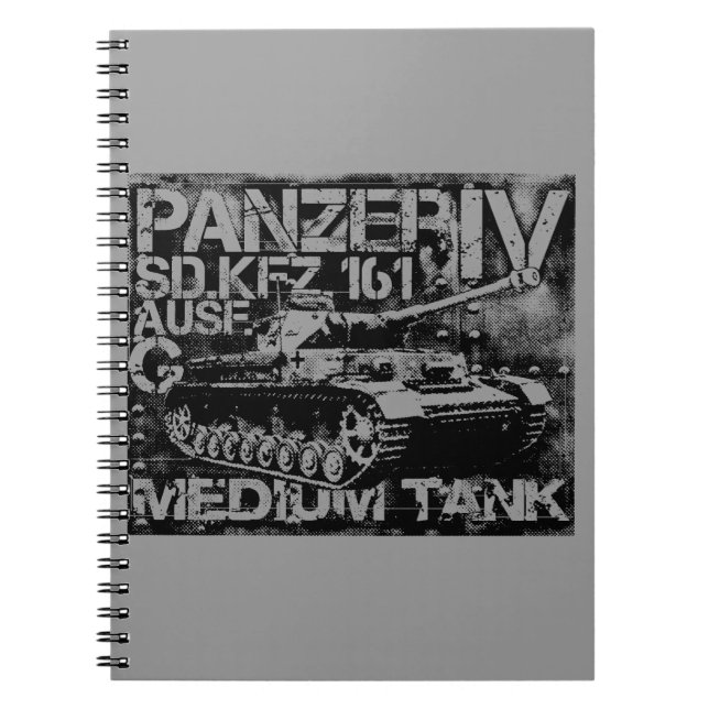 Panzer IV Photo Notebook (80 Pages B&W) (Front)