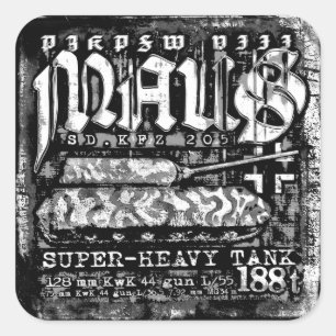 Panzer VIII Maus Square Sticker