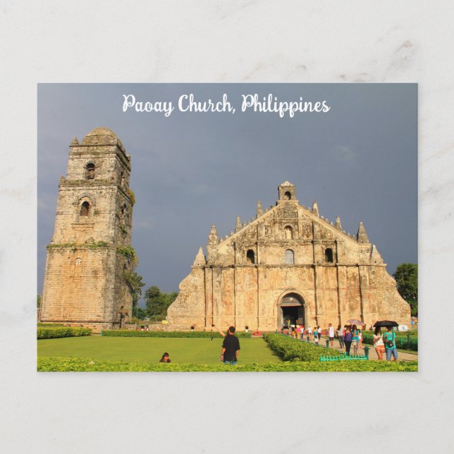 Paoay Church of the Philippines Postcard (Front)