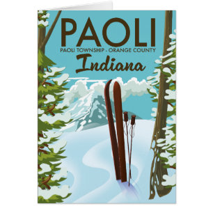 Paoli Orange County Indiana Ski poster