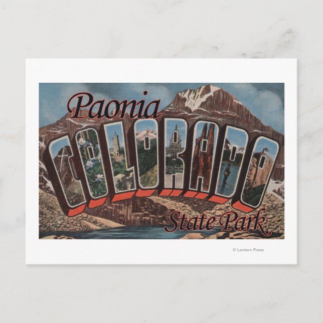 Paonia State Park, Colorado - Large Letter Scene Postcard (Front)