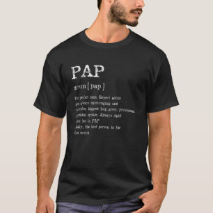 Pap Definition Grandpa Father's Day T-Shirt
