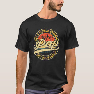 Pap Definition Like Regular Grandpa Only Cooler Fa T-Shirt