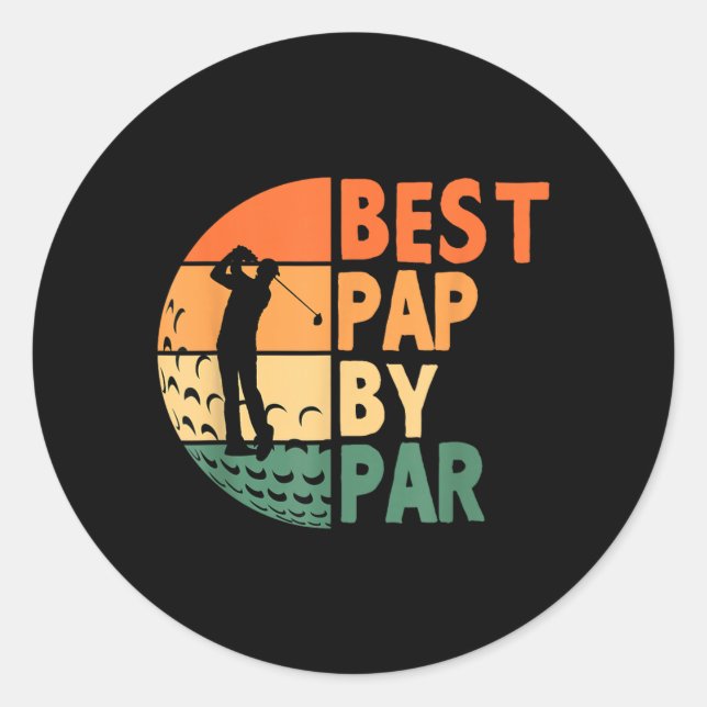 Pap Design Classic Round Sticker (Front)