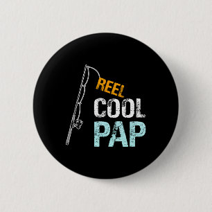 Pap Gift From Granddaughter Grandson Reel Cool Pap 6 Cm Round Badge