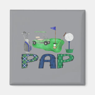 Pap Of The Birthday Boy Hole In One Golf Sport Magnet