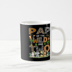 Pap Of The Wild And Two Zoo Safari Jungle Birthday Coffee Mug
