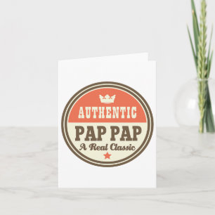 Pap Pap Grandpa Pappap Fathers Day Tee  Card