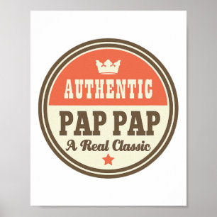 Pap Pap Grandpa Pappap Fathers Day Tee  Poster