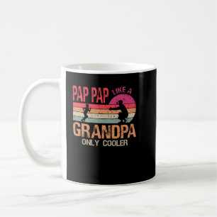 Pap Pap Like A Grandpa Only Cooler Funny Dad Papa  Coffee Mug