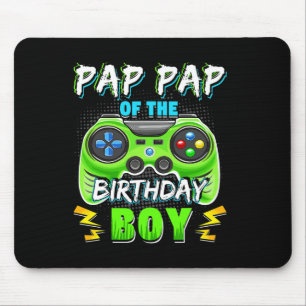 Pap Pap Of The Birthday Boy Matching Video Gamer T Mouse Mat